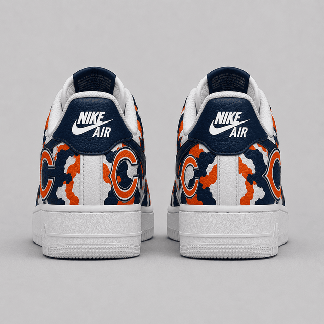 [SPECIAL OFFER] NEW CUSTOMIZED NFL26 CCB CHICAGO BEARS AF1 SHOES