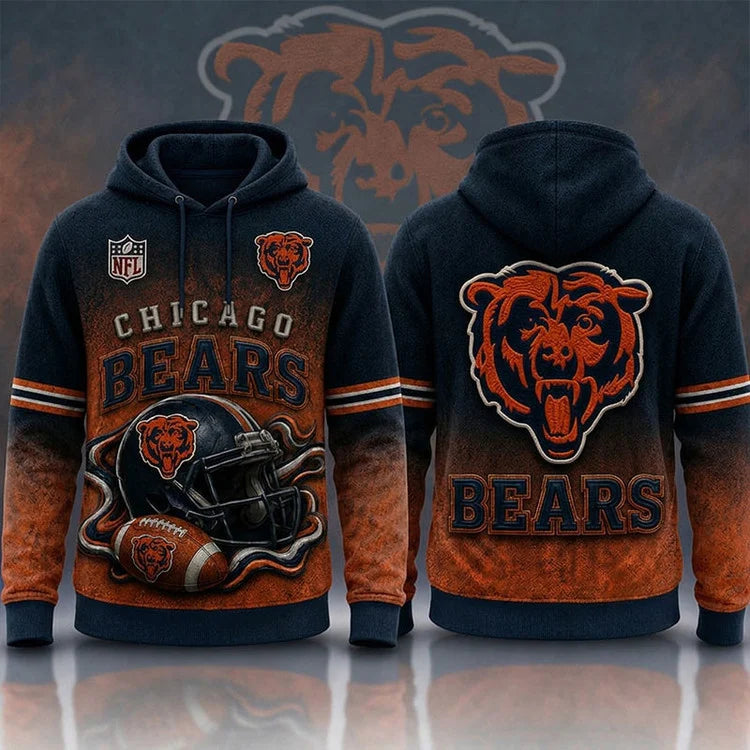 LIMITED EDITION - NEW CUSTOMIZED NFL26 CHICAGO BEARS T-SHIRTS, POLO, SWEASHIRTS, V-NECK T-SHIRT, HOODIE & ZIP HOODIE