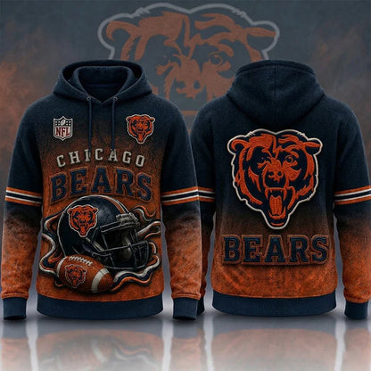 LIMITED EDITION - NEW CUSTOMIZED NFL26 CHICAGO BEARS T-SHIRTS, POLO, SWEASHIRTS, V-NECK T-SHIRT, HOODIE & ZIP HOODIE