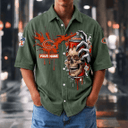[SPECIAL OFFER] NEW CUSTOMIZED NFL26 CCB CHICAGO BEARS SEERSUCKER BUTTON SHIRT