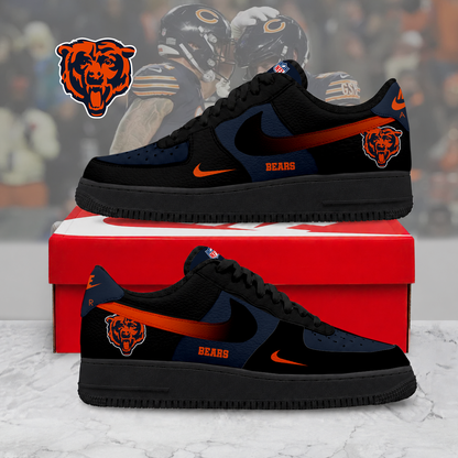 ELITE EDITION - NEW CUSTOMIZED NFL26 CCB CHICAGO BEARS AF1 SNEAKERS
