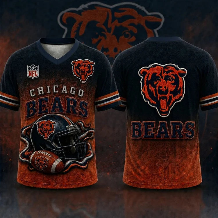 LIMITED EDITION - NEW CUSTOMIZED NFL26 CHICAGO BEARS T-SHIRTS, POLO, SWEASHIRTS, V-NECK T-SHIRT, HOODIE & ZIP HOODIE
