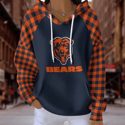 [SPECIAL OFFER] NEW CUSTOMIZED NFL26 CCB CHICAGO BEARS RIBBED HOODIE & SWEATSHIRT