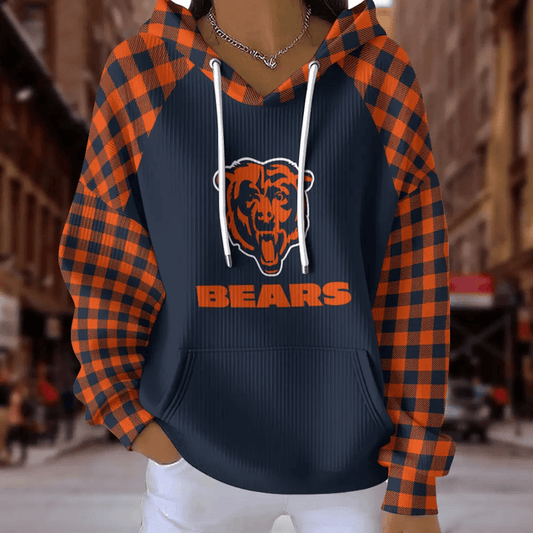 [SPECIAL OFFER] NEW CUSTOMIZED NFL26 CCB CHICAGO BEARS RIBBED HOODIE & SWEATSHIRT