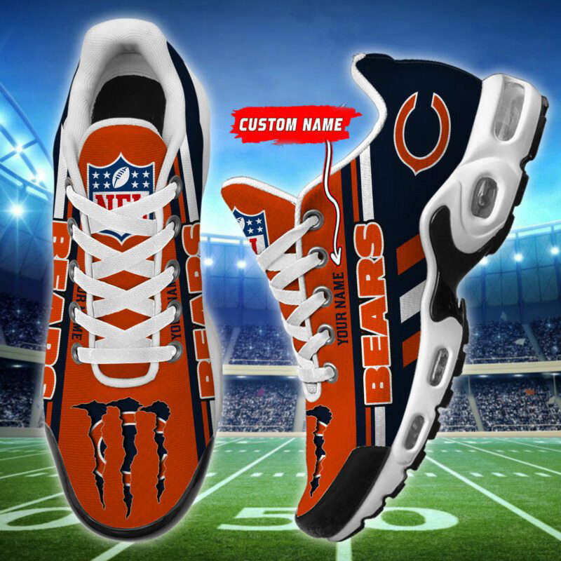 LIMITED EDITION - NEW CUSTOMIZED NFL26 CCB CHICAGO BEARS AIR MAX PLUS SNEAKERS