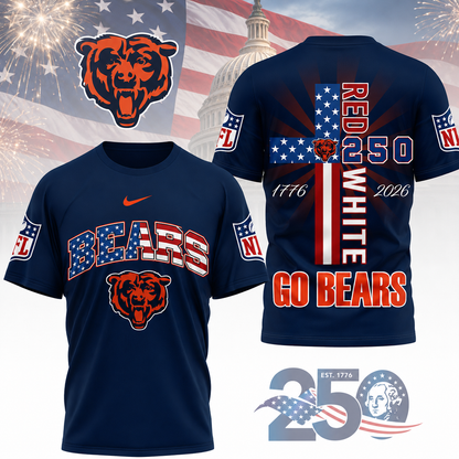 LIMITED EDITION - NEW CUSTOMIZED NFL26 CCB CHICAGO BEARS T-SHIRT, POLO SHIRT, ZIP POLO SHIRT, SWEATSHIRT, HOODIE & ZIP HOODIE