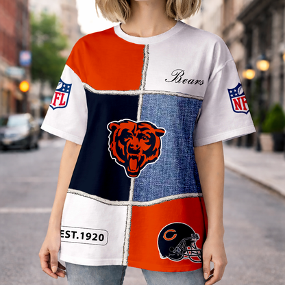 LIMITED EDITION - NEW CUSTOMIZED NFL26 CCB CHICAGO BEARS UNISEX T-SHIRT, POLO, HOODIE & JACKETS