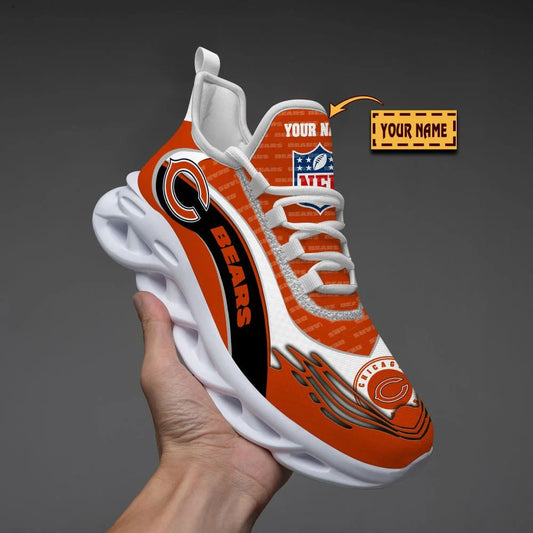 LIMITED EDITION - NEW CUSTOMIZED NFL26 CCB CHICAGO BEARS UNISEX MAX SOUL SHOES