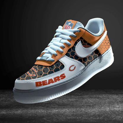 LIMITED EDITION - NEW CUSTOMIZED NFL26 CCB CHICAGO BEARS AF1 SNEAKERS