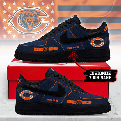 LIMITED EDITION - NEW CUSTOMIZED NFL26 CCB CH BEARS AF1 SNEAKERS