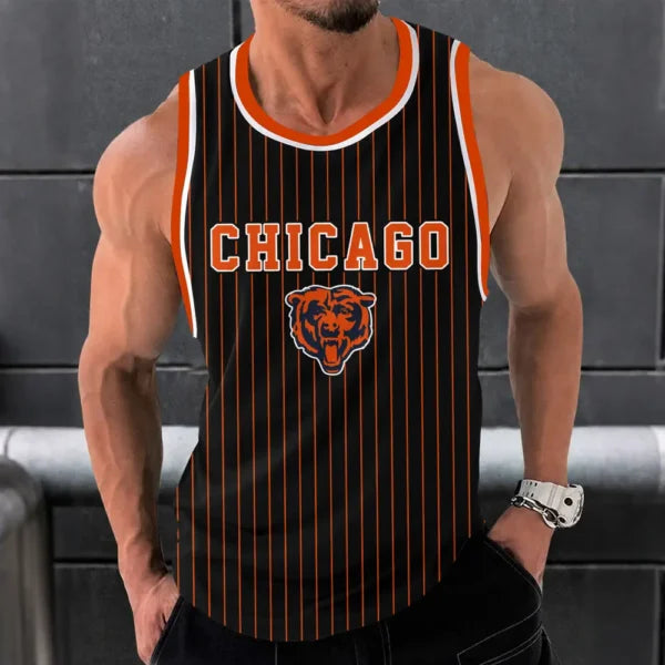 [SPECIAL OFFER] NEW CUSTOMIZED NFL26 CCB CHICAGO BEARS UNISEX TANK TOP