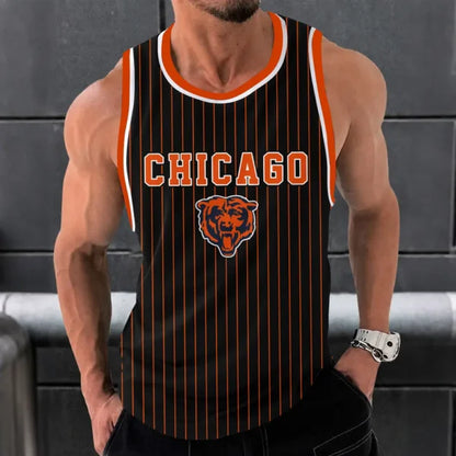 [SPECIAL OFFER] NEW CUSTOMIZED NFL26 CCB CHICAGO BEARS UNISEX TANK TOP