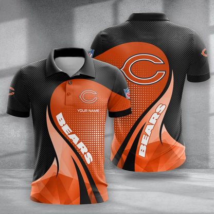 LIMITED EDITION - NEW CUSTOMIZED NFL26 CCB CHICAGO BEARS POLO, T-SHIRT & SHORT PANTS SET
