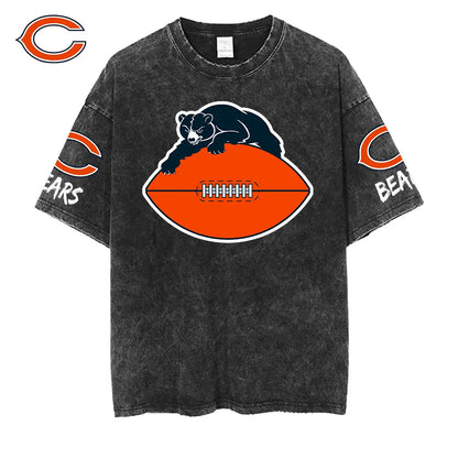[SPECIAL OFFER] NEW CUSTOMIZED NFL26 CCB CHICAGO BEARS MULTICOLOR WASHED TEE