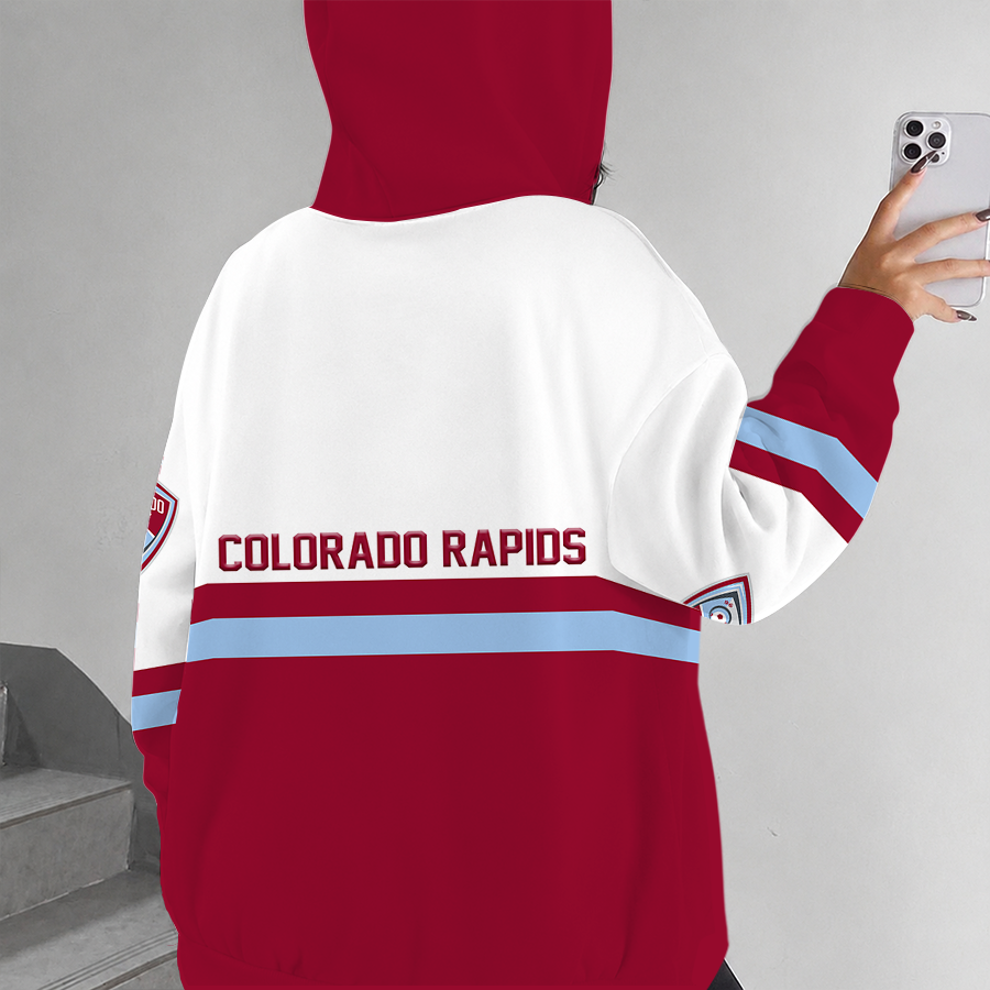 [FAN EXCLUSIVE] NEW CUSTOMIZED MLS26 CLR COLORADO RAPIDS ZIP HOODIE