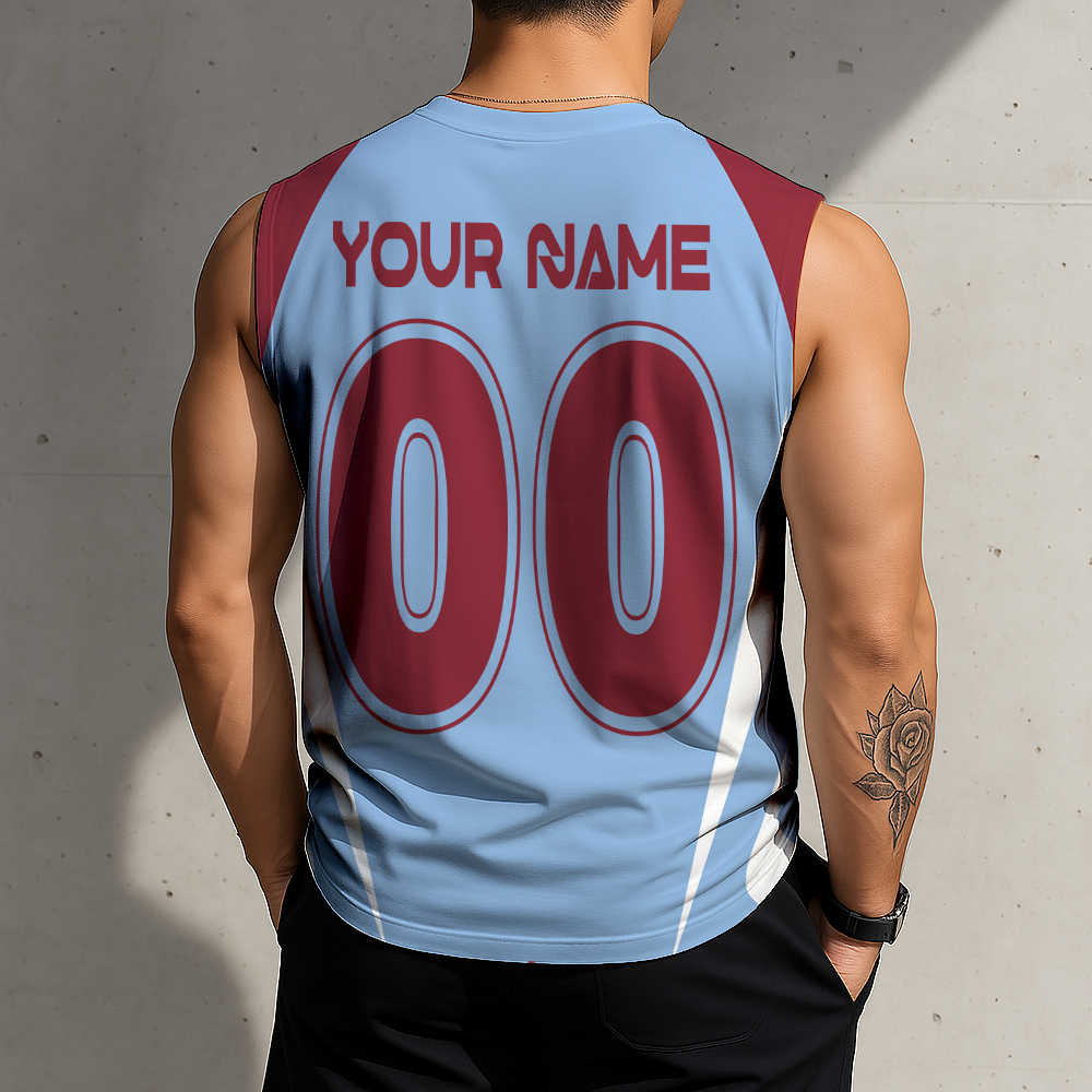 LIMITED EDITION - NEW CUSTOMIZED MLS26 CLR CLRD RAPIDS TANK TOP & GYM SHIRT