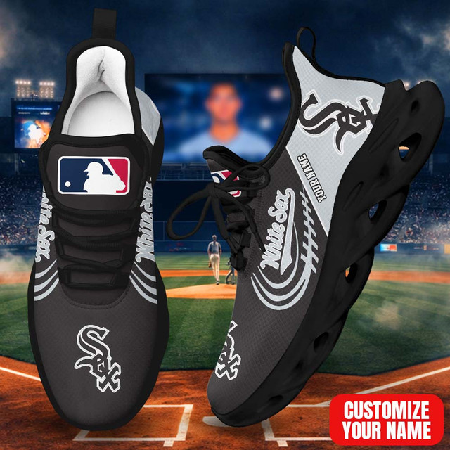LIMITED EDITION - NEW CUSTOMIZED MLB26 CWS CHICAGO WHITE SOX PREMIUM CLUNKY SNEAKERS