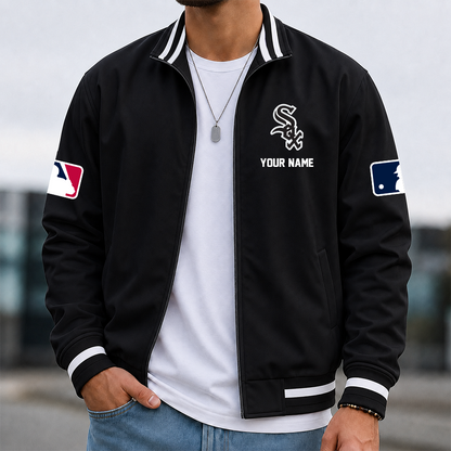 [FLASH SALE] NEW CUSTOMIZED MLB26 CWS CHICAGO WHITE SOX MULTICOLOR MEN'S CASUAL JACKET