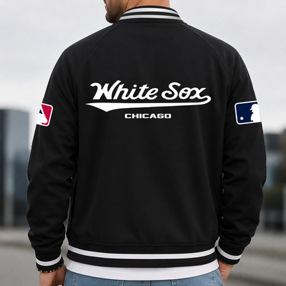 [FLASH SALE] NEW CUSTOMIZED MLB26 CWS CHICAGO WHITE SOX MULTICOLOR MEN'S CASUAL JACKET