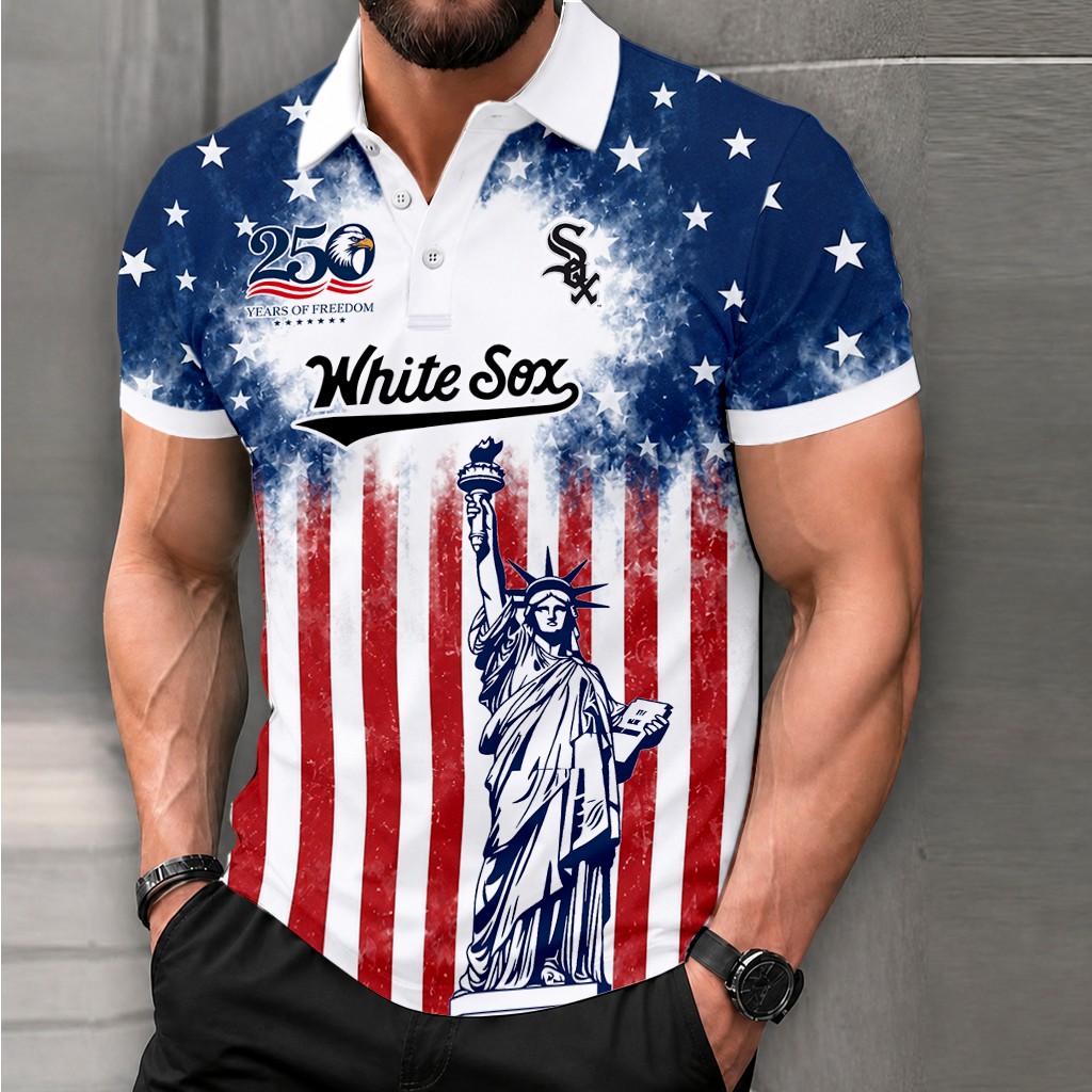 LIMITED EDITION - NEW CUSTOMIZED MLB26 CWS CHICAGO WHITE SOX POLO SHIRT, ZIP POLO SHIRT & T-SHIRTS
