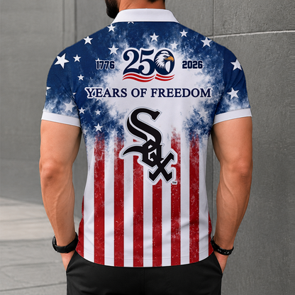 LIMITED EDITION - NEW CUSTOMIZED MLB26 CWS CHICAGO WHITE SOX POLO SHIRT, ZIP POLO SHIRT & T-SHIRTS