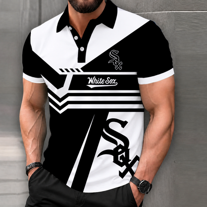 LIMITED EDITION - NEW CUSTOMIZED MLB26 CWS CHICAGO WHITE SOX POLO SHIRT, ZIP POLO SHIRT & T-SHIRTS