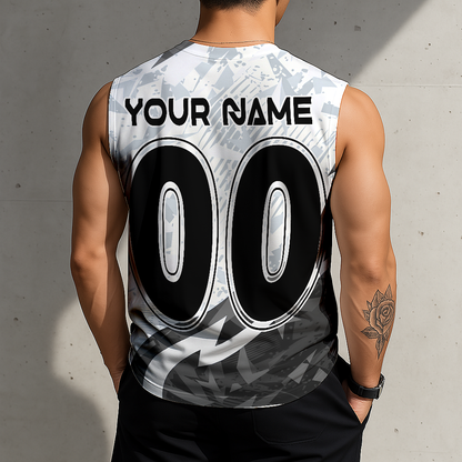 LIMITED EDITION - NEW CUSTOMIZED MLB26 CWS CHICAGO WHITE SOX TANKTOP & GYM SHIRT