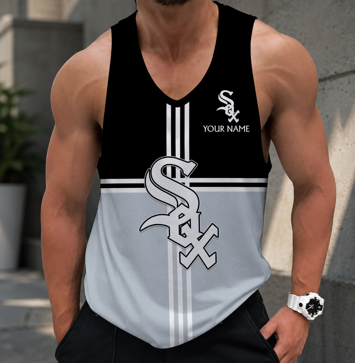 LIMITED EDITION - NEW CUSTOMIZED MLB26 CHICAGO WHITE SOX UNISEX TANK TOP