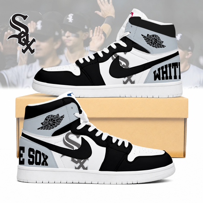 LIMITED EDITION - NEW CUSTOMIZED MLB26 CWS CHICAGO WHITE SOX AIR JORDAN SNEAKERS