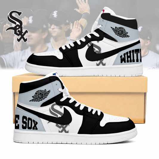 LIMITED EDITION - NEW CUSTOMIZED MLB26 CWS CHICAGO WHITE SOX AIR JORDAN SNEAKERS