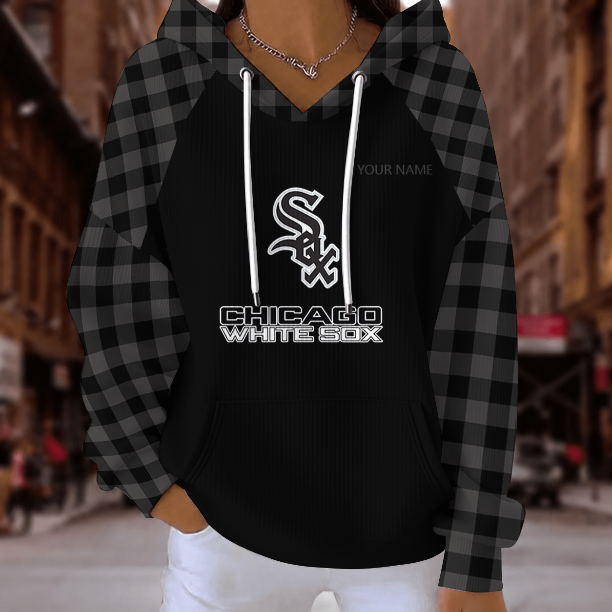 [FLASH SALE] NEW CUSTOMIZED MLB26 CWS CHICAGO WHITE SOX RIBBED HOODIE & SWEATSHIRT