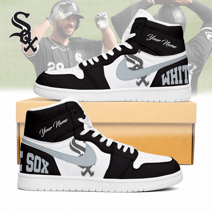 LIMITED EDITION - NEW CUSTOMIZED MLB26 CWS CHICAGO WHITE SOX AIR JORDAN SNEAKERS