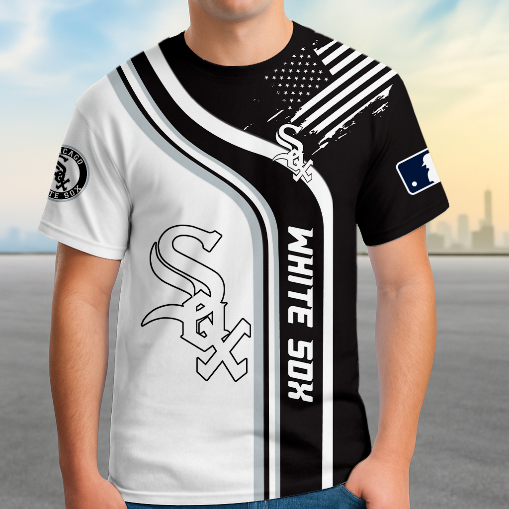 ELITE EDITION - NEW CUSTOMIZED MLB26 CWS CHICAGO WHITE SOX POLO SHIRT, ZIP POLO SHIRT & T-SHIRTS
