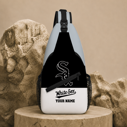LIMITED EDITION - NEW CUSTOMIZED MLB26 CWS CHICAGO WHITE SOX SLING BAG