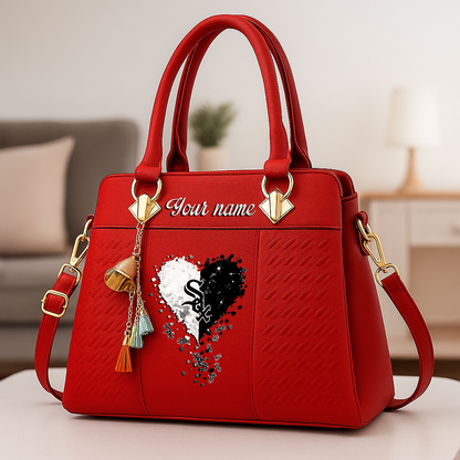 LIMITED EDITION - NEW CUSTOMIZED MLB26 CWS CHICAGO WHITE SOX ZIP HANDBAG MULTICOLOR