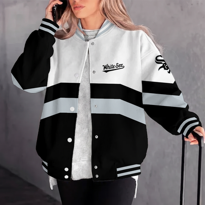[FLASH SALE] NEW CUSTOMIZED MLB26 CWS CHICAGO WHITE SOX VARSITY & BASEBALL JACKET