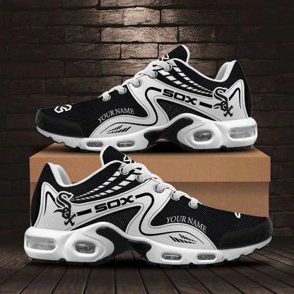 LIMITED EDITION - NEW CUSTOMIZED MLB26 CWS CHICAGO WHITE SOX AIR MAX PLUS SNEAKERS