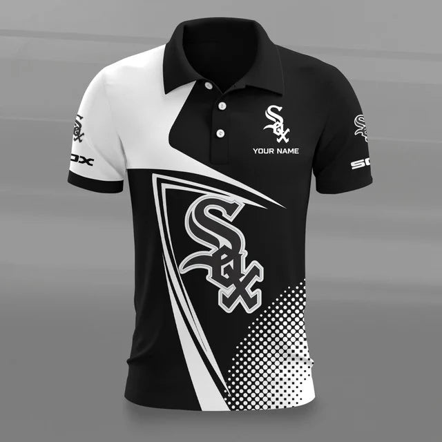 [FLASH SALE] NEW CUSTOMIZED MLB26 CWS CHICAGO WHITE SOX POLO SHIRT