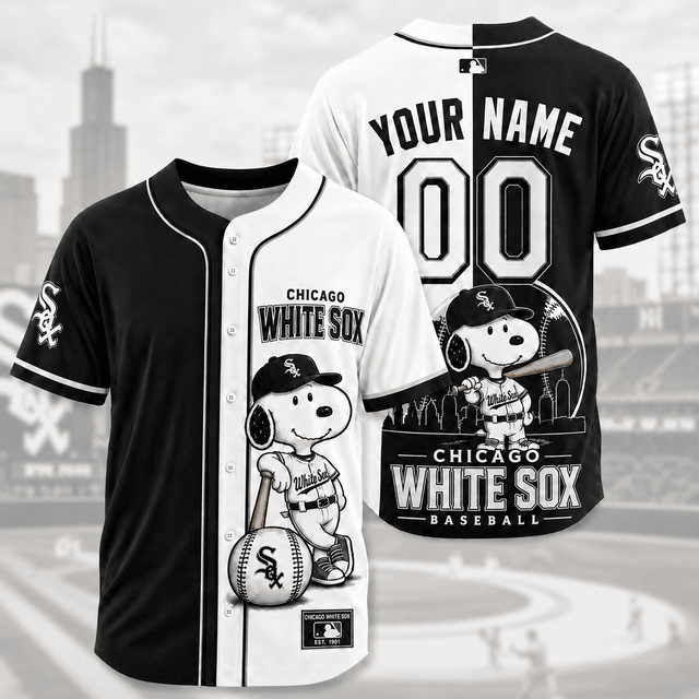 [FLASH SALE] NEW CUSTOMIZED MLB26 CWS CHICAGO WHITE SOX BASEBALL JERSEY