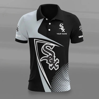 [FLASH SALE] NEW CUSTOMIZED MLB26 CWS CHICAGO WHITE SOX POLO SHIRT