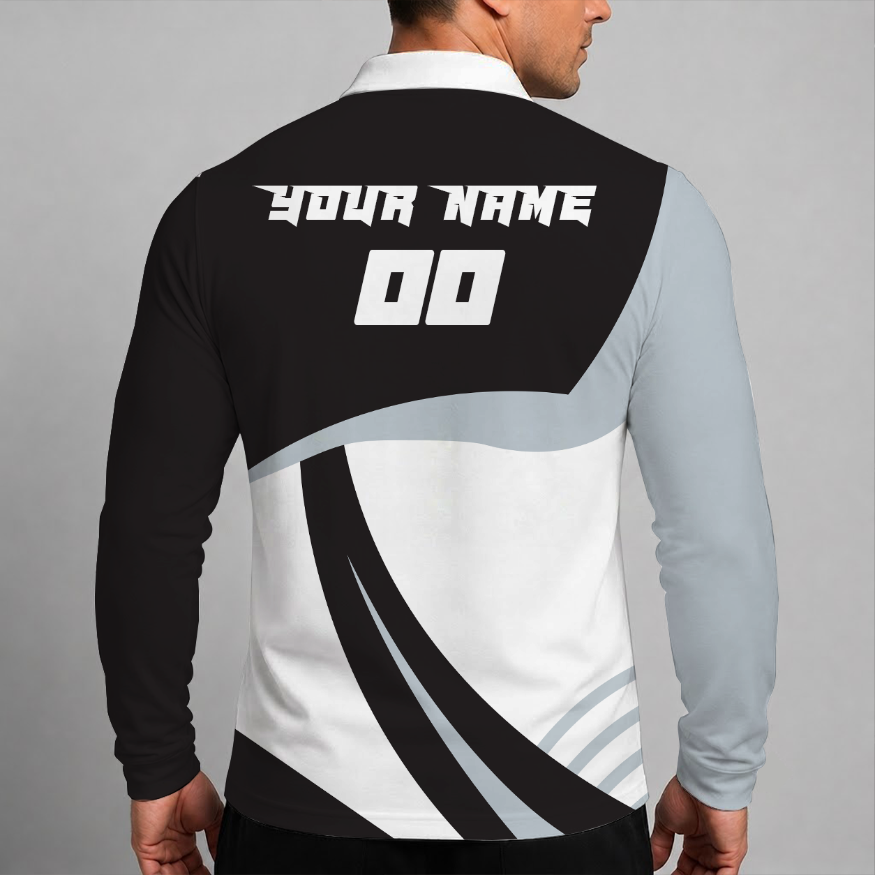 [FLASH SALE] NEW CUSTOMIZED MLB26 CWS CHICAGO WHITE SOX MEN'S LONG SLEEVE POLO