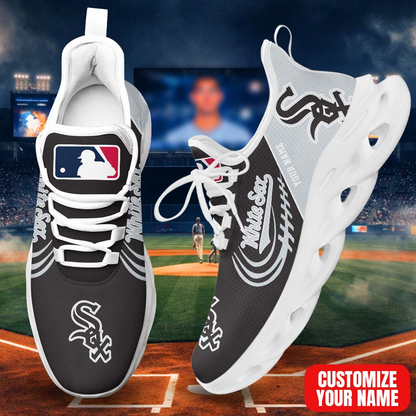 LIMITED EDITION - NEW CUSTOMIZED MLB26 CWS CHICAGO WHITE SOX PREMIUM CLUNKY SNEAKERS