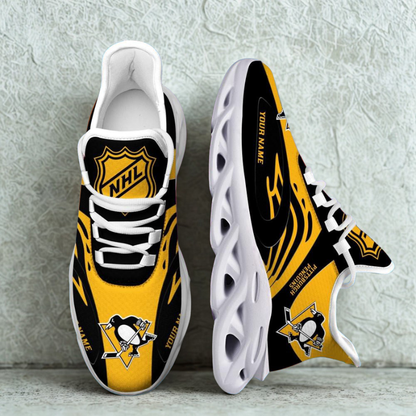 [SUPER SALE ] NEW CUSTOMIZED NHL26 PBP PITTSBURGH PENGUINS MAX SOUL SHOES
