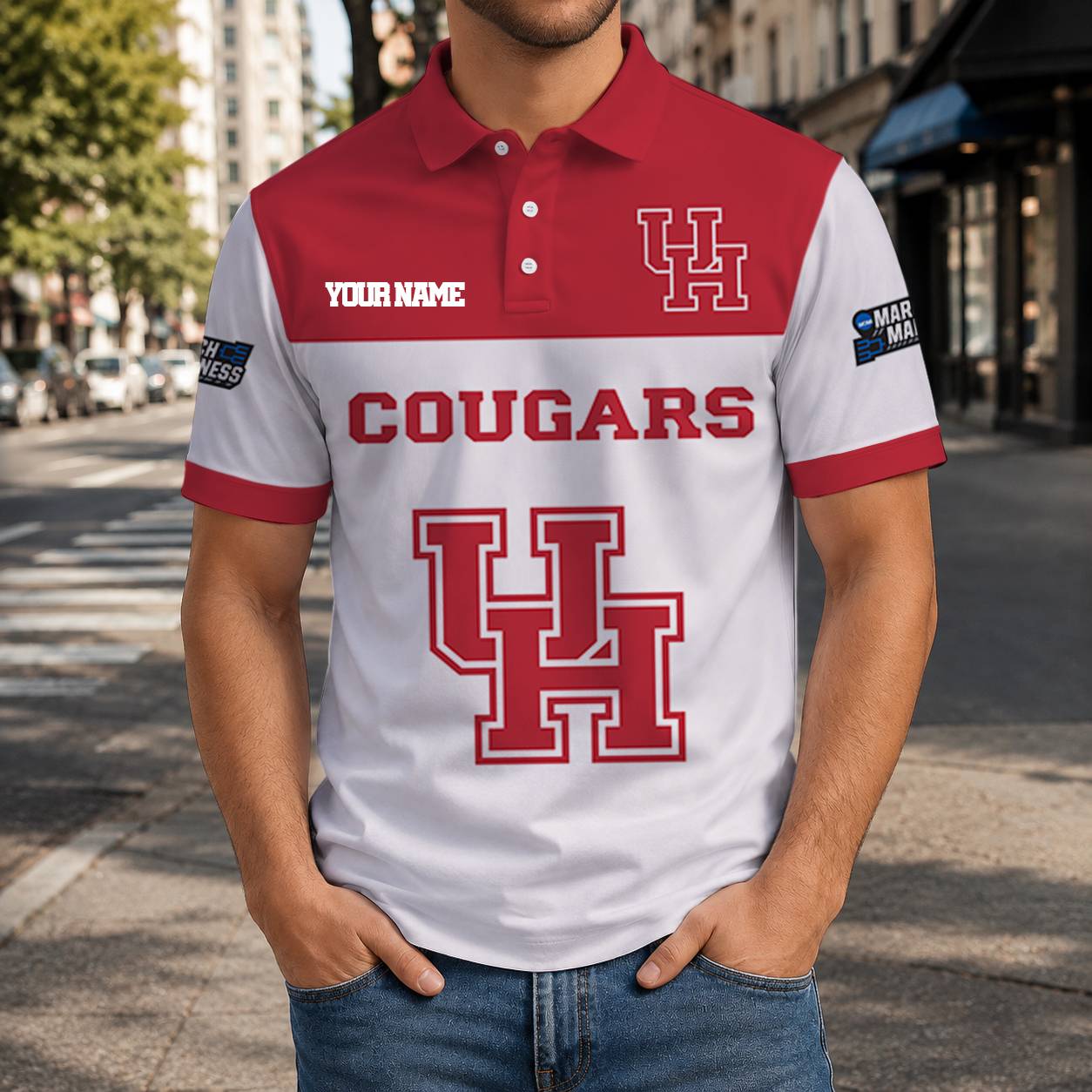LIMITED EDITION - NEW CUSTOMIZED NCAA MAM26 HOC HOUSTON COUGARS T-SHIRT, POLO SHIRT, ZIP POLO SHIRT, SWEATSHIRT, HOODIE & ZIP HOODIE