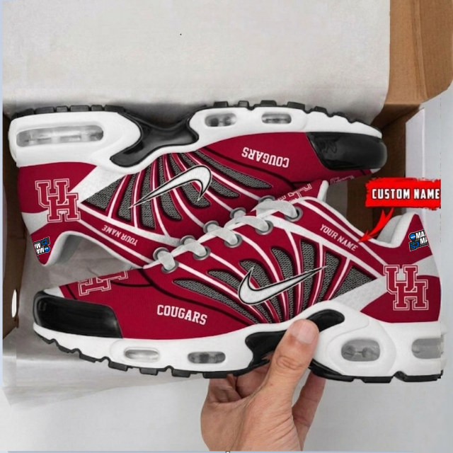 LIMITED EDITION - NEW CUSTOMIZED MAM NCAA26 HOC HO COUGARS UNISEX AIR MAX PLUS SNEAKERS