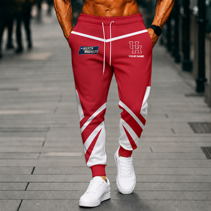 LIMITED EDITION - NEW CUSTOMIZED NCAA MAM26 HOC HOUSTON COUGARS SWEATPANTS