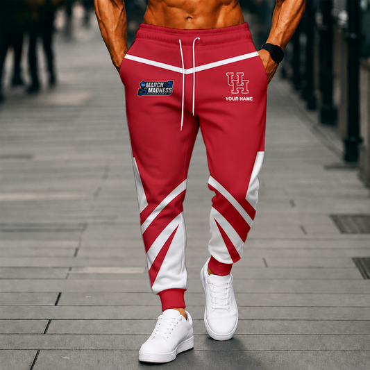 LIMITED EDITION - NEW CUSTOMIZED NCAA MAM26 HOC HOUSTON COUGARS SWEATPANTS