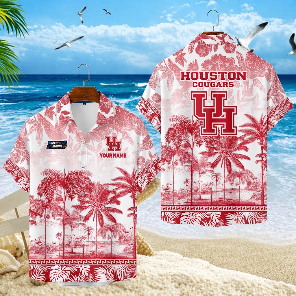 LIMITED EDITION - NEW CUSTOMIZED MAM26 HOC HOUSTON COUGARS UNISEX HAWAIIAN SHIRT