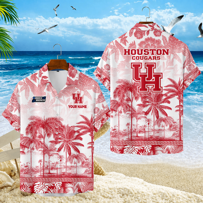 LIMITED EDITION - NEW CUSTOMIZED MAM26 HOC HOUSTON COUGARS UNISEX HAWAIIAN SHIRT