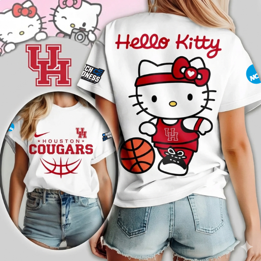 LIMITED EDITION - NEW CUSTOMIZED MAM NCAA26 HOC HO COUGARS HELLO KITTY T-SHIRT, SWEATSHIRT, HOODIE & ZIP HOODIE